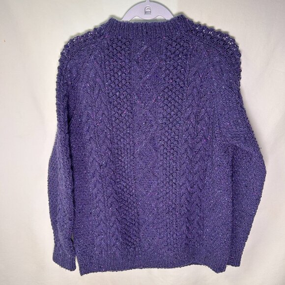 The Tappit Hen Purple Scottish Knit Wool Sweater - Picture 3 of 8